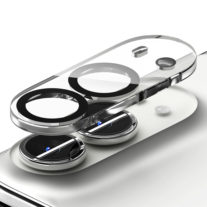 [Pachet 2x] Folie sticla camera iPhone Duo Ringke Camera Protector, transparenta