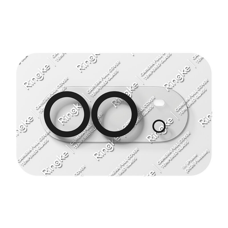 [Pachet 2x] Folie sticla camera iPhone Duo Ringke Camera Protector, transparenta