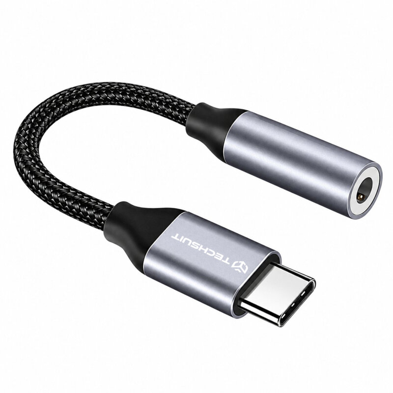 [Pachet 2x] Set adaptoare audio premium Type-C Techsuit FuseXound AC12