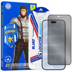 Folie iPhone 18 Pro cu aplicator Pro Blueo Anti-Peep Privacy Glass, negru