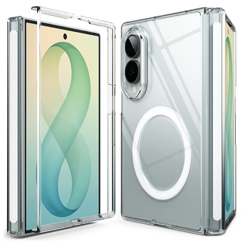 Husa Samsung Galaxy Z Fold8 Ringke Fusion Air Flap MagSafe, transparenta