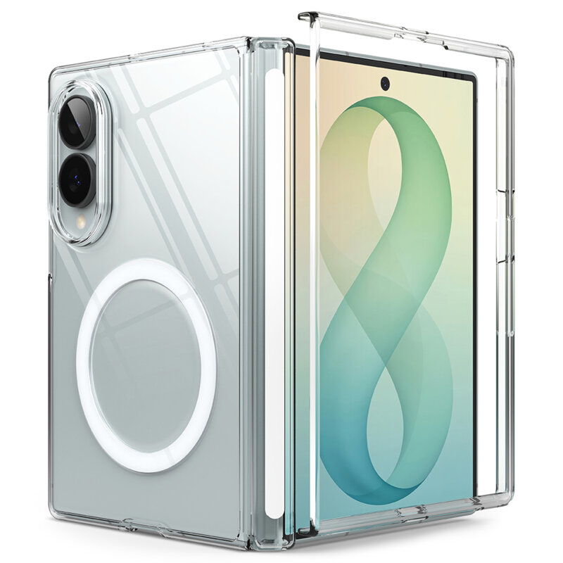 Husa Samsung Galaxy Z Fold8 Ringke Fusion Air Flap MagSafe, transparenta
