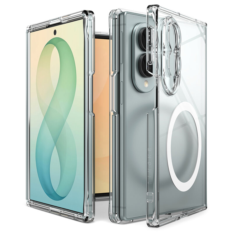 Husa Samsung Galaxy Z Fold8 Ringke Fusion MagSafe, transparenta