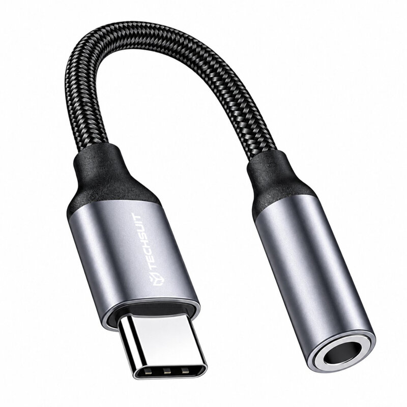 Adaptor audio premium, cablu AUX 3A Techsuit MusicDoX AC8