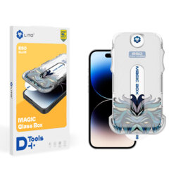 Folie sticla iPhone 16 Pro Lito Magic Glass Box D+ Tools, mata