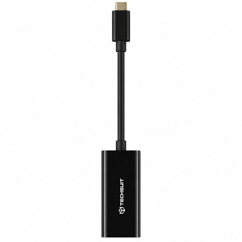 Adaptor USB-C Male la RJ45 LAN Port Female 100Mbps Techsuit AC20