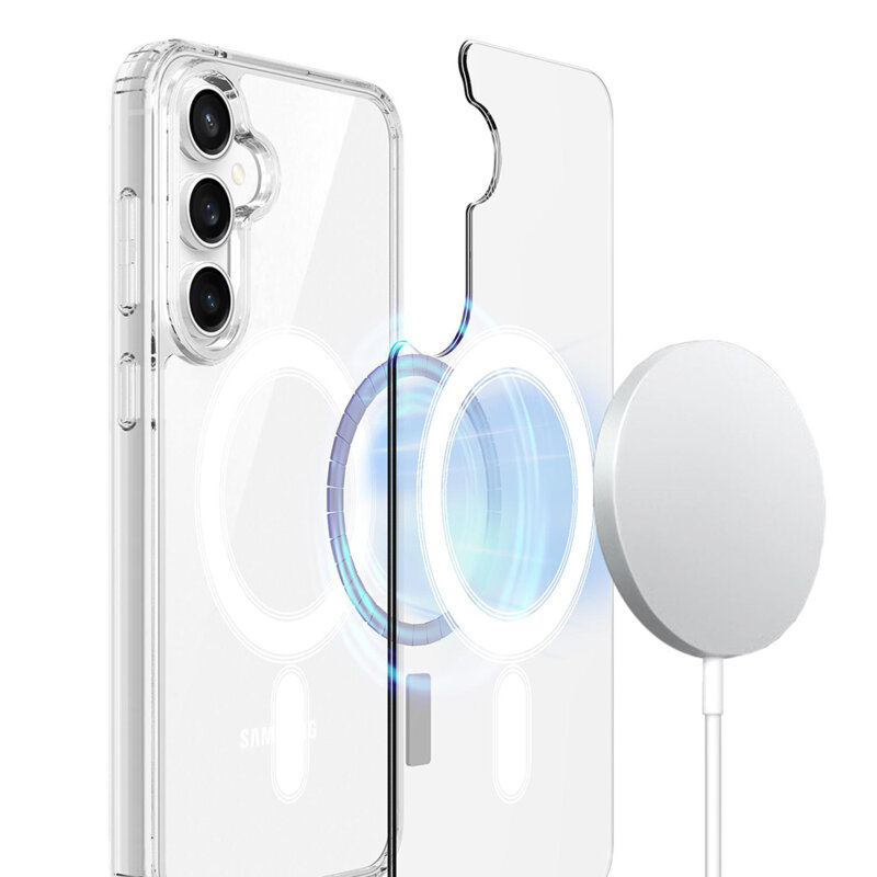 Husa Samsung Galaxy S26 FE Techsuit MagSafe Pro, transparenta