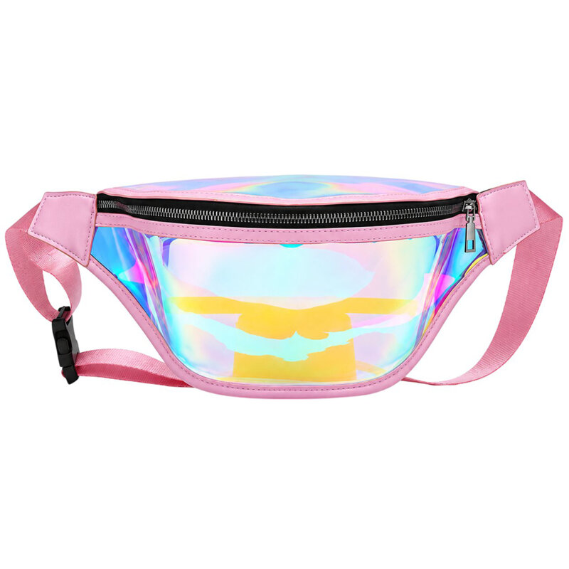 Borseta dama lucioasa transparenta Techsuit CWB2, roz