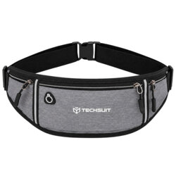 Borseta sport alergare barbati/femei Techsuit CWB3, gri