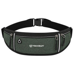 Borseta sport alergare barbati/femei Techsuit CWB3, verde