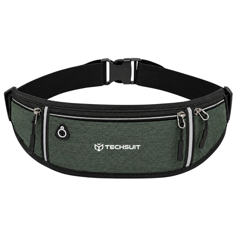 Borseta sport alergare barbati/femei Techsuit CWB3, verde
