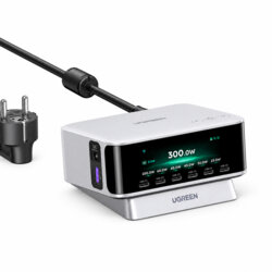 Statie de incarcare GaN 8in1 cu afisaj Ugreen, 300W, 75753B