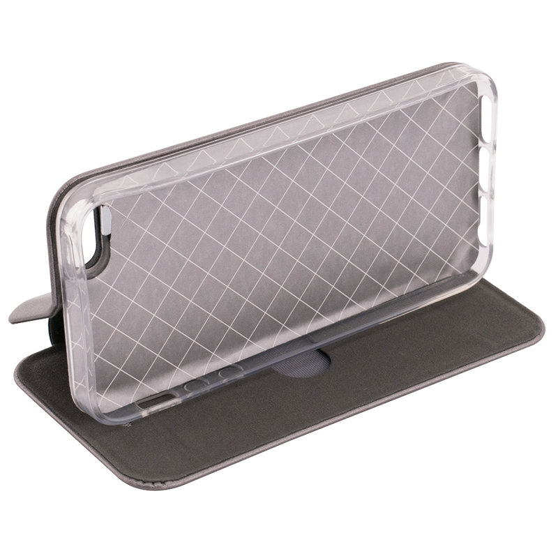 Husa iPhone 5 / 5s / SE Flip Magnet Book Type - Grey