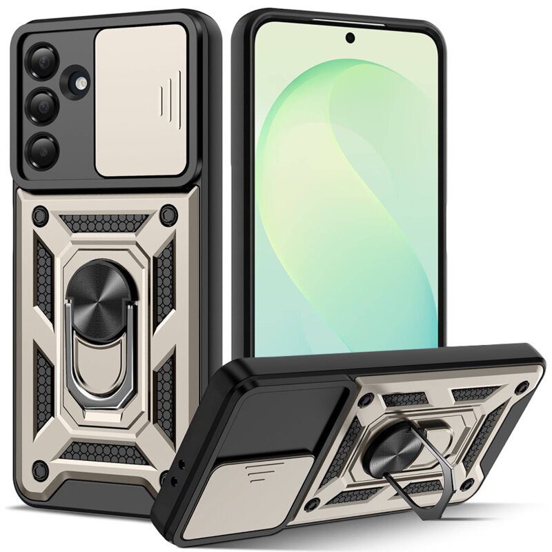 Husa Samsung Galaxy S26 FE protectie camera Techsuit CamShield Series, auriu