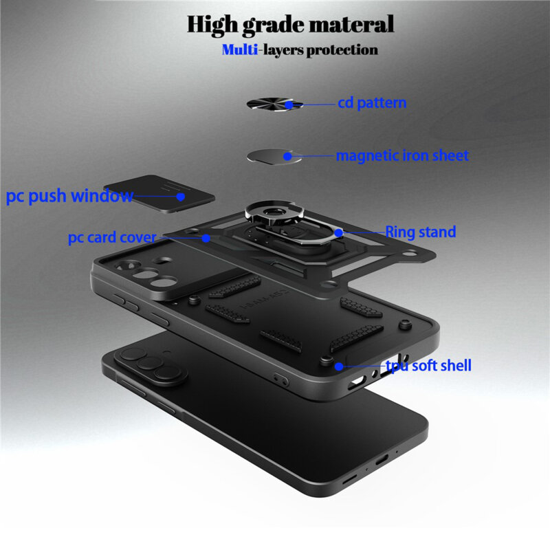 Husa Samsung Galaxy S25 FE protectie camera Techsuit CamShield Series, roz