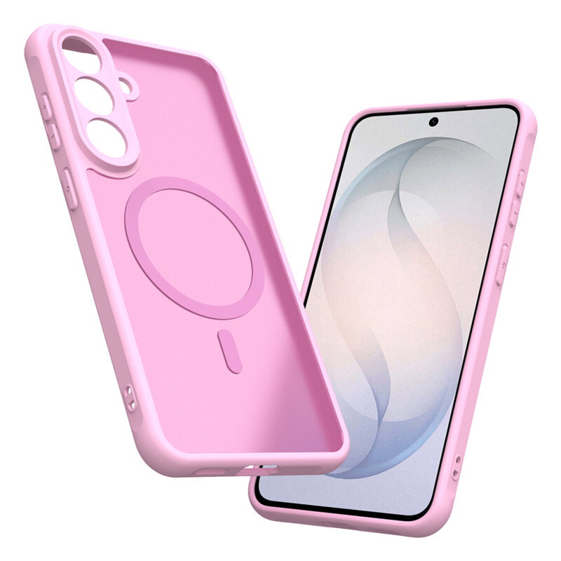 Husa Samsung Galaxy S26 Plus Techsuit HaloFrost II MagSafe, roz