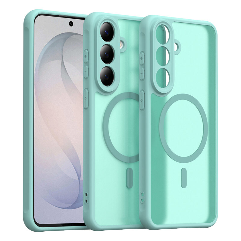 Husa Samsung Galaxy S26 Plus Techsuit HaloFrost II MagSafe, verde menta