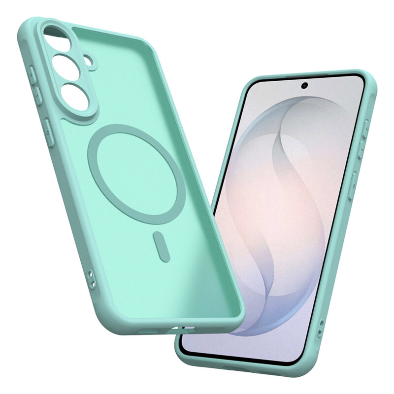 Husa Samsung Galaxy S26 Plus Techsuit HaloFrost II MagSafe, verde menta