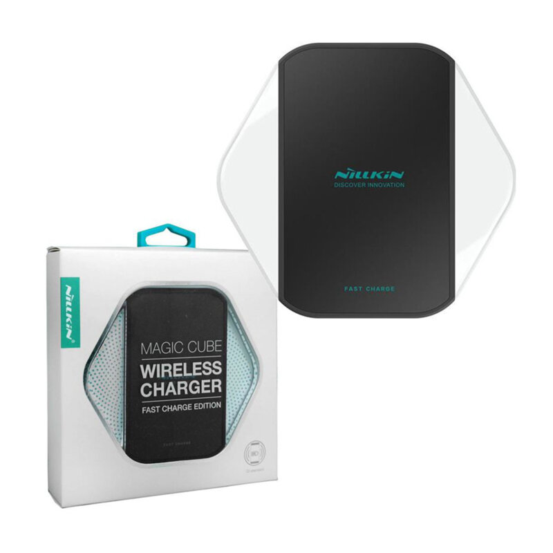 Incarcator wireless Qi Fast Charge Nillkin Magic Cube, negru