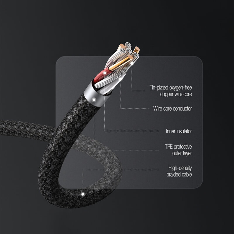 Cablu Fast Charging 3 in 1 USB la Type-C, Lightning, Micro-USB, 1.5m Nillkin, negru