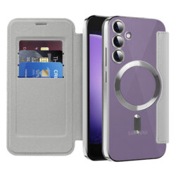 Husa Samsung Galaxy S23 FE Techsuit SmartMag Book Case, gri