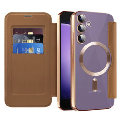 Husa Samsung Galaxy S23 FE Techsuit SmartMag Book Case, maro