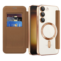Husa Samsung Galaxy S23 Plus Techsuit SmartMag Book Case, maro