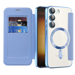 Husa Samsung Galaxy S23 Plus Techsuit SmartMag Book Case, bleu