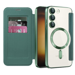 Husa Samsung Galaxy S23 Plus Techsuit SmartMag Book Case, verde