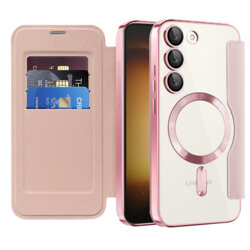 Husa Samsung Galaxy S23 Plus Techsuit SmartMag Book Case, roz