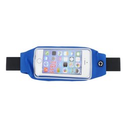 Husa Tip Curea Multi Cu Un Singur Buzunar Transparent 5.5 inch - Albastru