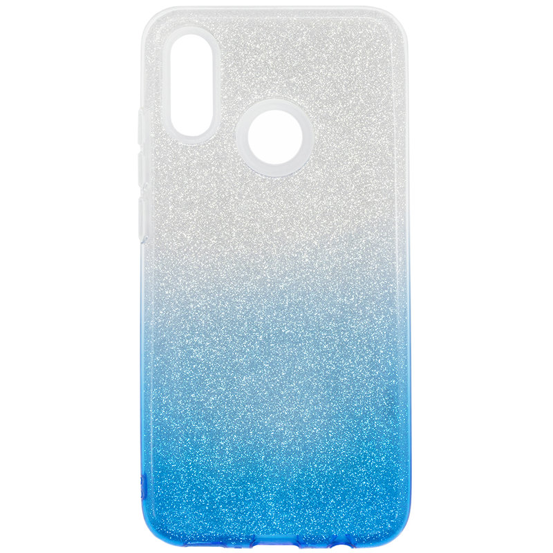 Husa Huawei Honor 10 Lite Gradient Color TPU Sclipici - Albastru