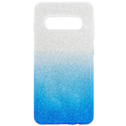 Husa Samsung Galaxy S10 Gradient Color TPU Sclipici - Albastru