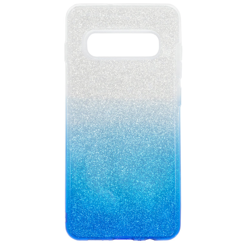Husa Samsung Galaxy S10 Plus Gradient Color TPU Sclipici - Albastru