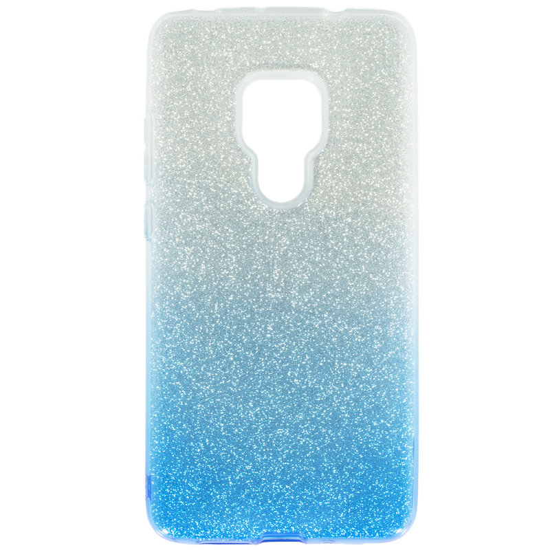 Husa Huawei Mate 20 Gradient Color TPU Sclipici - Albastru