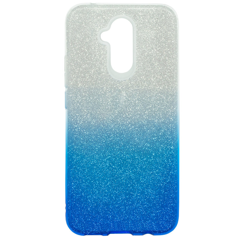 Husa Huawei Mate 20 Lite Gradient Color TPU Sclipici - Albastru