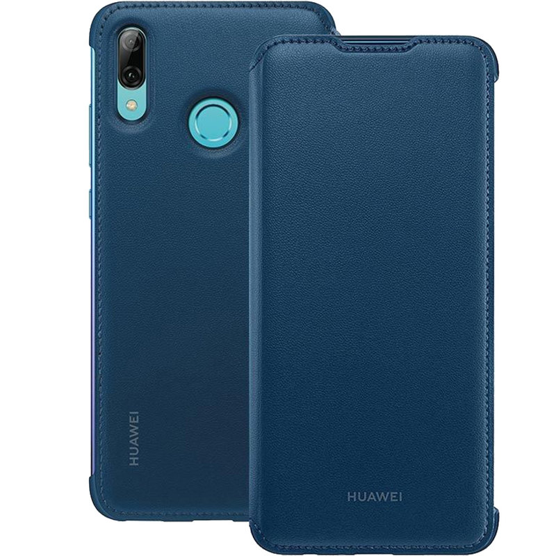 Husa Originala Huawei P Smart 2019 Flip Wallet Blue