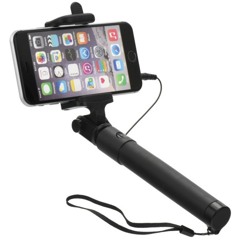 Mini Suport Selfie Blun Jack 3.5mm - Negru