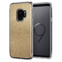 Bumper Spigen Samsung Galaxy S9 Slim Armor Crystal Glitter - Gold Quartz