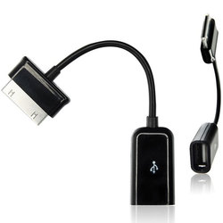Convertor 30-pin - USB OTG- Negru