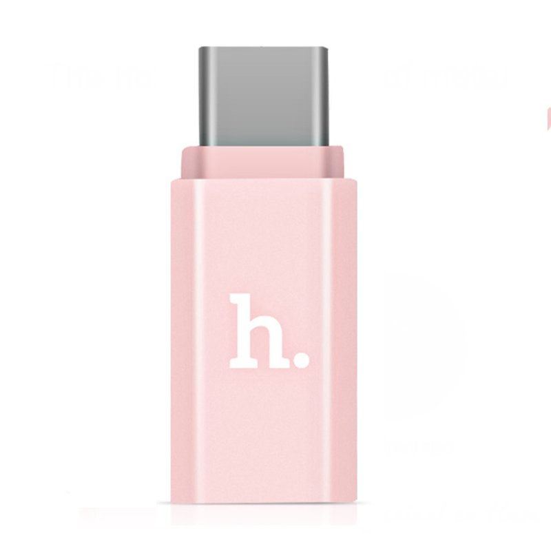 Convertor Hoco Micro-USB - Type-C - Rose Gold