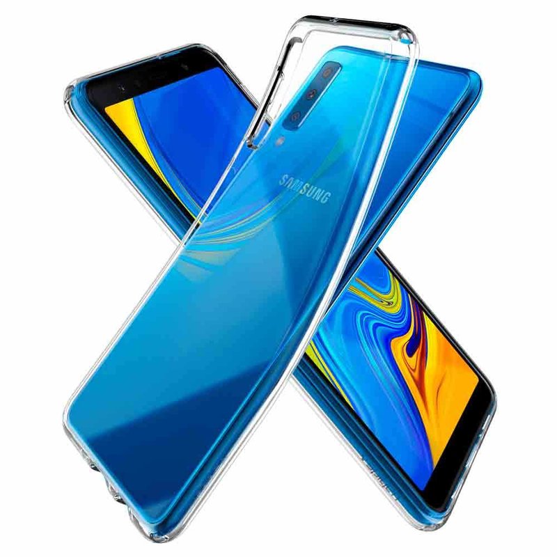 Bumper Samsung Galaxy A7 2018 Spigen Liquid Crystal - Clear