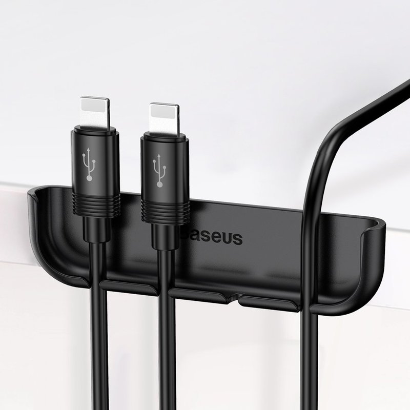 Suport Cabluri Baseus Magic iPhone XR pentru Birou - Negru