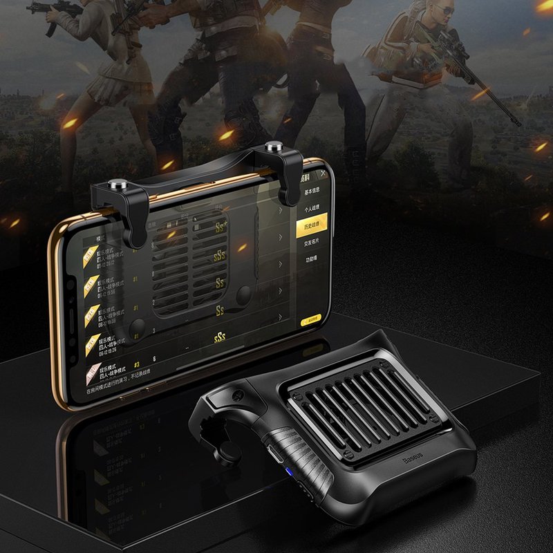 Add-On telefon Baseus Winner Air Triggers Plus Ventilator - Negru