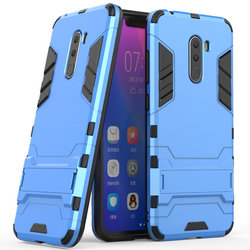 Husa Pocophone F1 Mobster Hybrid Stand Shell – Blue