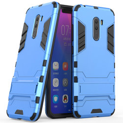 Husa Xiaomi Pocophone F1 Mobster Hybrid Stand Shell – Blue