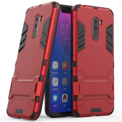 Husa Xiaomi Pocophone F1 Mobster Hybrid Stand Shell – Red