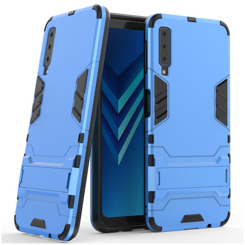 Husa Samsung Galaxy A7 2018 Mobster Hybrid Stand Shell – Blue