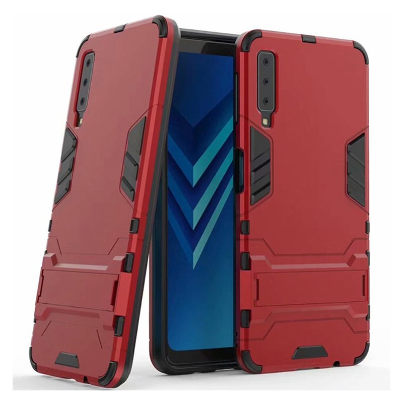 Husa Samsung Galaxy A7 2018 Mobster Hybrid Stand Shell – Red