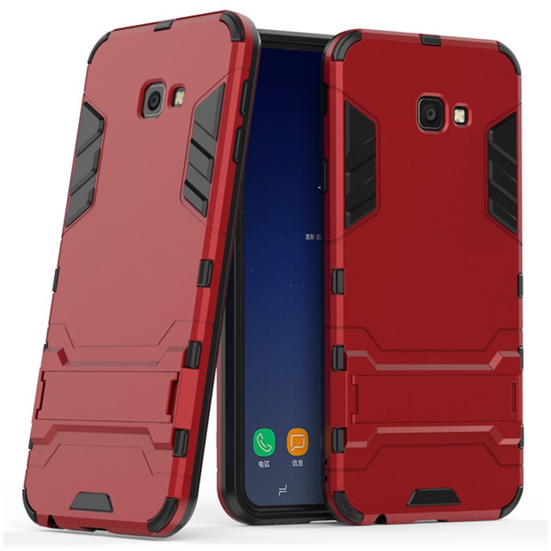 Husa Samsung Galaxy J4 Plus Mobster Hybrid Stand Shell – Red